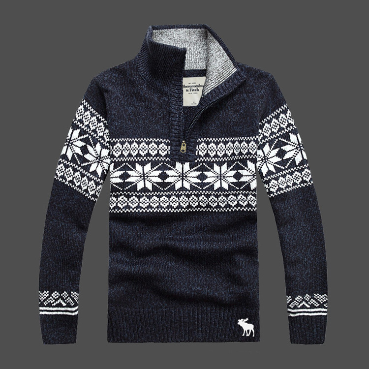 Abercrombie Fitch Hombres Ponte de pie de cuello Jersey AF6397